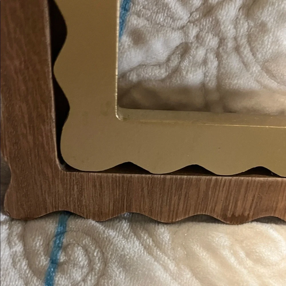 Gold and Wood Arched Wall Jewelry Organizer by